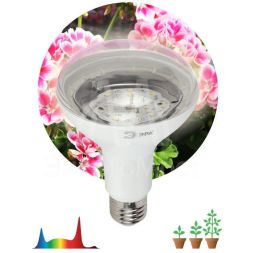 Лампа светодиодная для растений FITO-15W-Ra90-E27 BR30 15Вт 220-240В полноспектральная бел. спектр ЭРА Б0039173