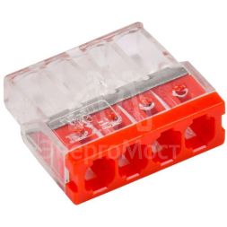 Клемма строительно-монтажная СМК 772-204 (уп.4шт) IEK UKZ30-204-004