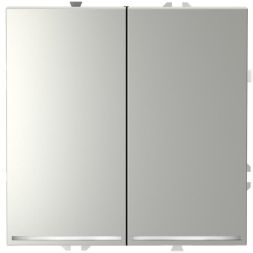 Выключатель 2-кл. СП S70 10А с подсветкой механизм сталь Voltum VLS020205