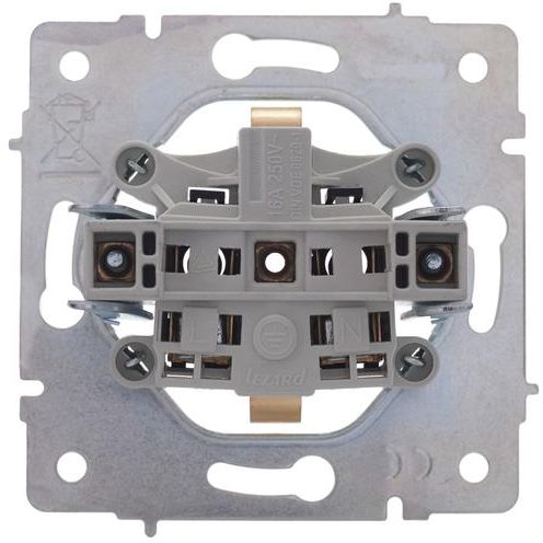 Розетка 1-м СП Vesna с заземл. ПБТ механизм жемчуж./бел. перламутр LEZARD 742-3088-122B