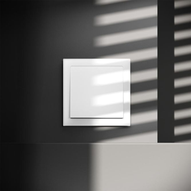 Выключатель 1-кл. СП S70 10А с самовозвратом механизм бел. матов. Voltum VLS010602