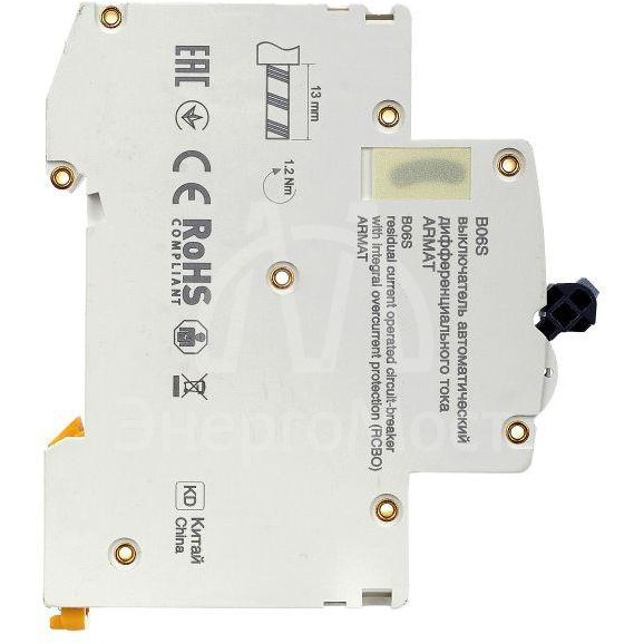 Выключатель автоматический дифференциального тока 1P+NP C32 30мА тип A (18мм) АВДТ B06S ARMAT IEK AR-B06S-1N-C32A030