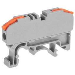 Клемма строительно-монтажная СМК проходная 222-421D 1п 0.08-4кв.мм с креплением на DIN-рейку сер. (уп.5шт) Rexant 07-6263-1-05