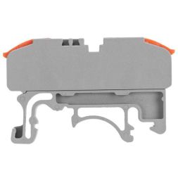 Клемма строительно-монтажная СМК проходная 222-421D 1п 0.08-4кв.мм с креплением на DIN-рейку сер. (уп.5шт) Rexant 07-6263-1-05