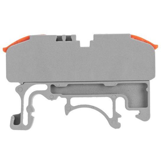 Клемма строительно-монтажная СМК проходная 222-421D 1п 0.08-4кв.мм с креплением на DIN-рейку сер. (уп.5шт) Rexant 07-6263-1-05