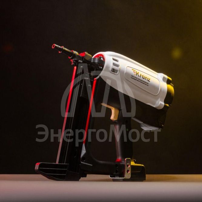 Пистолет гвоздезабивной газовый монтажный GN100 100Дж длина гвоздей 15-40мм d2.7-3мм KRANZ KR-16-1655