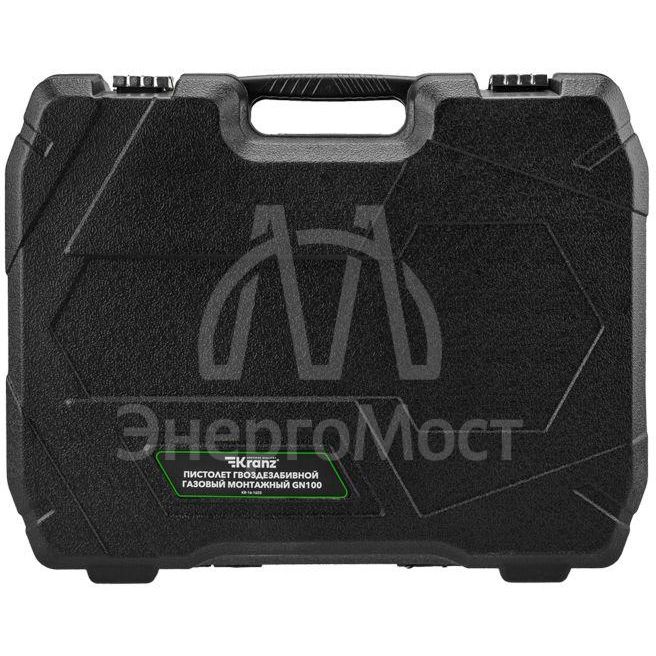 Пистолет гвоздезабивной газовый монтажный GN100 100Дж длина гвоздей 15-40мм d2.7-3мм KRANZ KR-16-1655