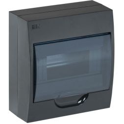 Корпус навесной ЩРН-П-8 Krepta 3 IP41 пластик. черн. IEK MKP12-N-08-41-K02