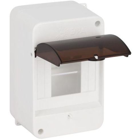 Корпус навесной SIMPLE КМПн 1/4 IP30 пластик.; прозр. крышка; бел. Эра Б0069239