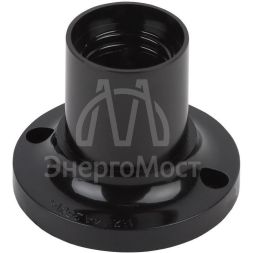 Патрон E27 потолочный бакелит черн. (х50) (50/200/4800) Эра Б0044083