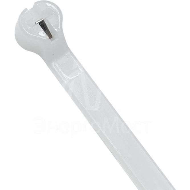 Хомут кабельный 2.5х100 P6.6 бел. с двойным замком (уп.100шт) DKC 21203SR