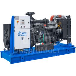 Дизельный генератор ТСС ЭД-120-Т400 с АВР в погодозащитном кожухе на прицепе