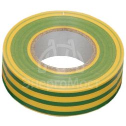 Изолента ПВХ 0.13х15мм (рул.20м) желт./зел. IEK UIZ-13-10-K52