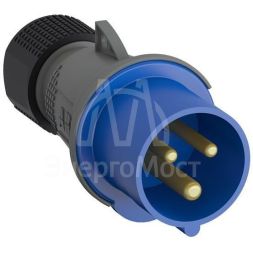 Вилка кабельная Easy&amp;amp;Safe 232EP6 32А 2P+E IP44 6ч ABB 2CMA101975R1000