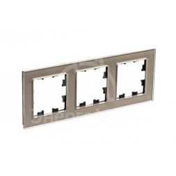 Рамка 3-м AtlasDesign Nature стекло шампань SchE ATN320503