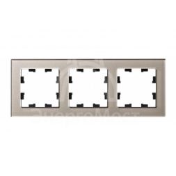 Рамка 3-м AtlasDesign Nature стекло шампань SchE ATN320503