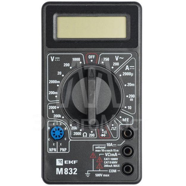 Мультиметр цифровой M832 Master EKF In-180701-bm832