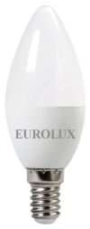 Лампа светодиодная EUROLUX LL-E-C37-7W-230-2,7K-E14