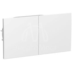 Розетка 2-м AtlasDesign 16А с заземл. защ. шторки со сдвиж. крышкой в сборе бел. SchE ATN000128