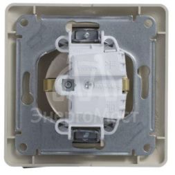 Розетка 1-м СП Glossa 16А с заземл. в сборе беж. SchE GSL000242
