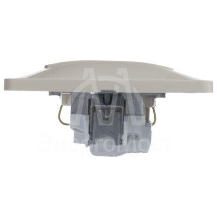 Розетка 1-м СП Glossa 16А с заземл. в сборе беж. SchE GSL000242