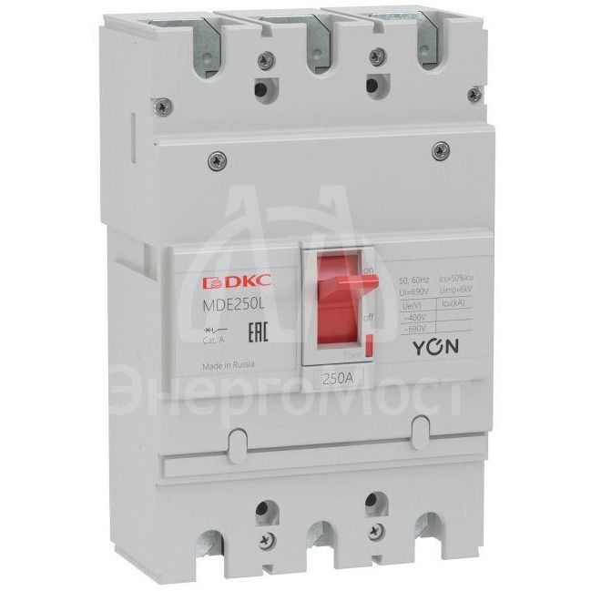 Выключатель автоматический в литом корпусе YON MDE250N125 DKC MDE250N125