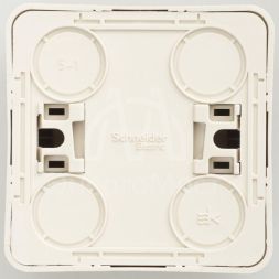 Розетка 1-м ОП Этюд 16А с заземл. крем. SchE PA16-003K