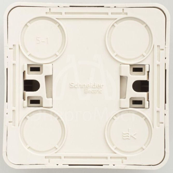 Розетка 1-м ОП Этюд 16А с заземл. крем. SchE PA16-003K