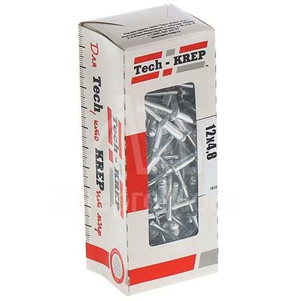 Заклепка 4.8х12 (уп.100шт) Tech-KREP 102293