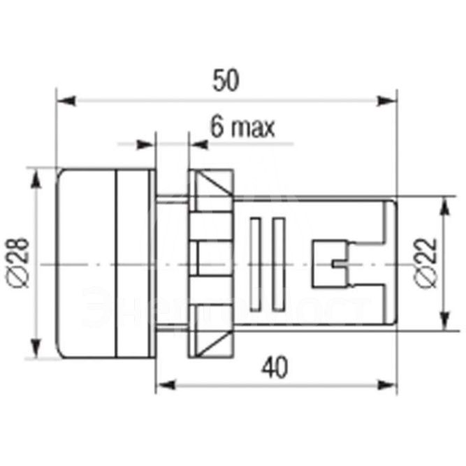 Матрица светодиодная AD22-230 В зел. Rexant 36-4741