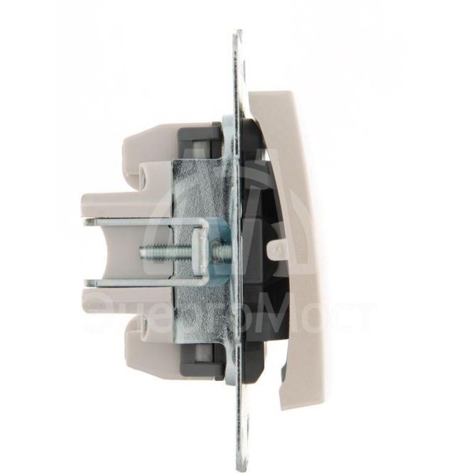 Механизм выключателя проходного 1-кл. 1п СП Karina 10А IP20 жемчуж./бел. перламутр LEZARD 707-3088-105