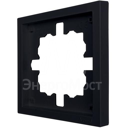 Рамка 1-мест. горизонт. ZIMA черн. бархат LEZARD 704-4200-146