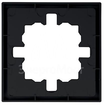 Рамка 1-мест. горизонт. ZIMA черн. бархат LEZARD 704-4200-146