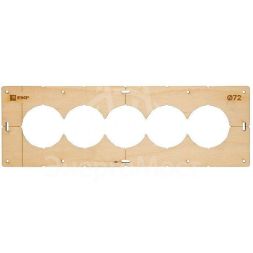 Комплект шаблонов для подрозетников d72мм Expert EKF sh-d72-k