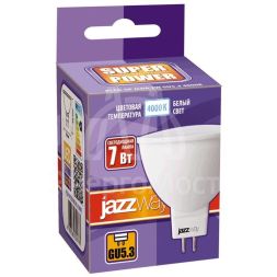 Лампа светодиодная PLED-SP JCDR 7Вт 4000К бел. GU5.3 520лм 230В JazzWay 1033512