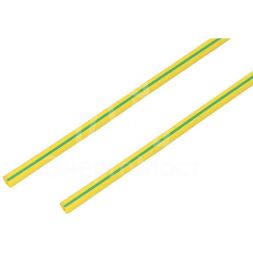 Трубка термоусадочная 6.0/3.0 1м желт./зел. Rexant 20-6007