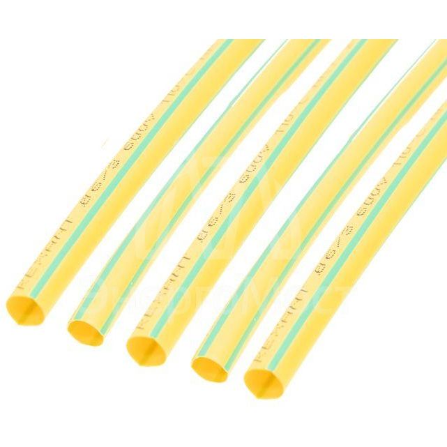 Трубка термоусадочная 6.0/3.0 1м желт./зел. Rexant 20-6007