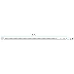 Хомут 3.6х200 тройной замок бел.(уп.100шт) Rexant 67-0200