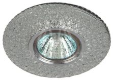 Светильник DK LD33 SL/WH MR16 точечный; декор со светодиодной подсветкой прозр. ЭРА Б0036505