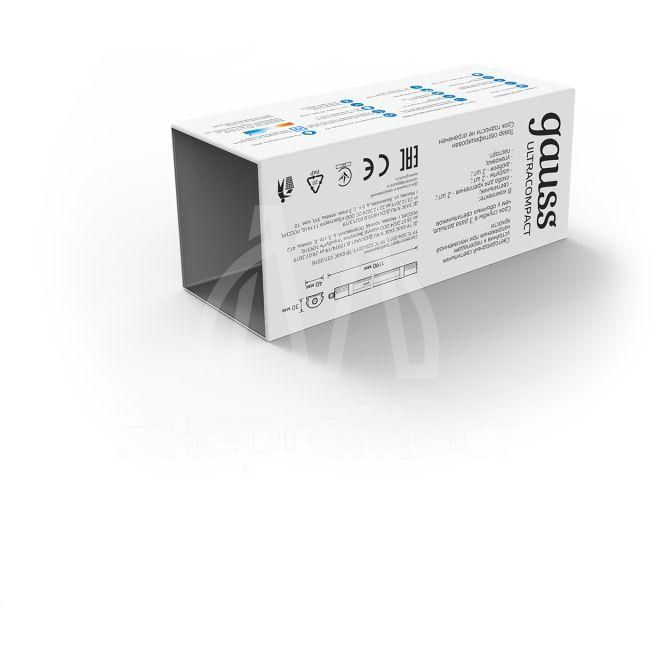 Светильник светодиодный ДСП 36Вт 6500К IP65 линейный мат. (аналог ЛСП 2х36Вт) Gauss 143425336