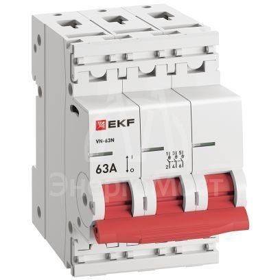 Выключатель нагрузки 3п 63А ВН-63N PROxima EKF S63363