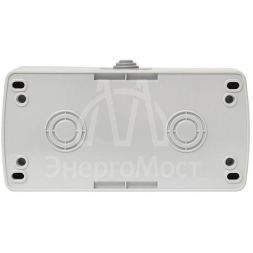 Блок ОП розетка 1-м 16А с заземл. с крышкой+выключатель 2-кл. Мурманск IP54 сер. EKF EFRV16-052-30-540