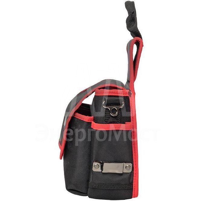 Сумка монтажника поясная с крышкой и ремнем С-14 EKF C-14