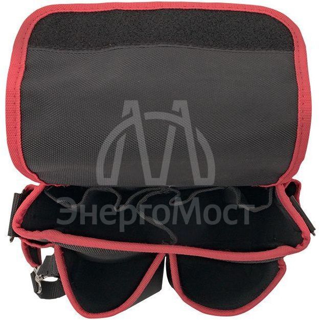 Сумка монтажника поясная с крышкой и ремнем С-14 EKF C-14