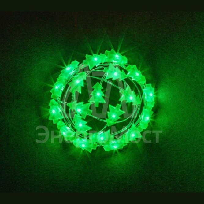 Гирлянда 14 050 NGF-DM002-20G-2AA-зеленые елочки Navigator 14050