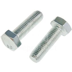 Болт М12х80 с шестигранной головкой цинк. DIN 933 (уп.10шт) класс прочности 8.8. коробка Tech-Krep 144914