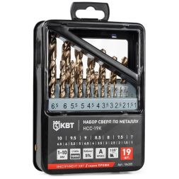 Набор сверл по металлу НСС-19К ПРОФИ КВТ 106205