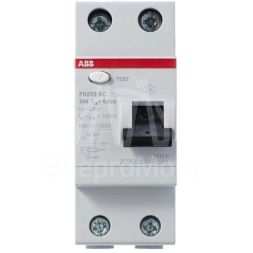 Выключатель дифференциального тока (УЗО) 2п 25А 30мА тип AC FH202 ABB 2CSF202004R1250
