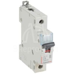 Выключатель автоматический модульный 1п C 6А 6кА DX3-E 6000 1мод. 230/400В Leg 407260