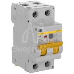 Выключатель автоматический дифференциального тока C 40А 100мА тип AC АВДТ32EM KARAT IEK KA-VD14-1-040-C-100-AC